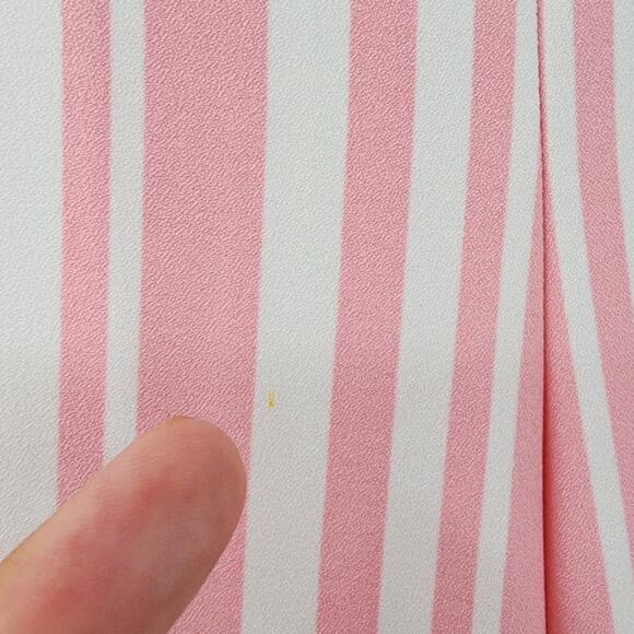 NEW YORK & COMPANY Pink Striped Palazzo Wide Leg Pants Womens Size Medium M - Picture 3 of 9